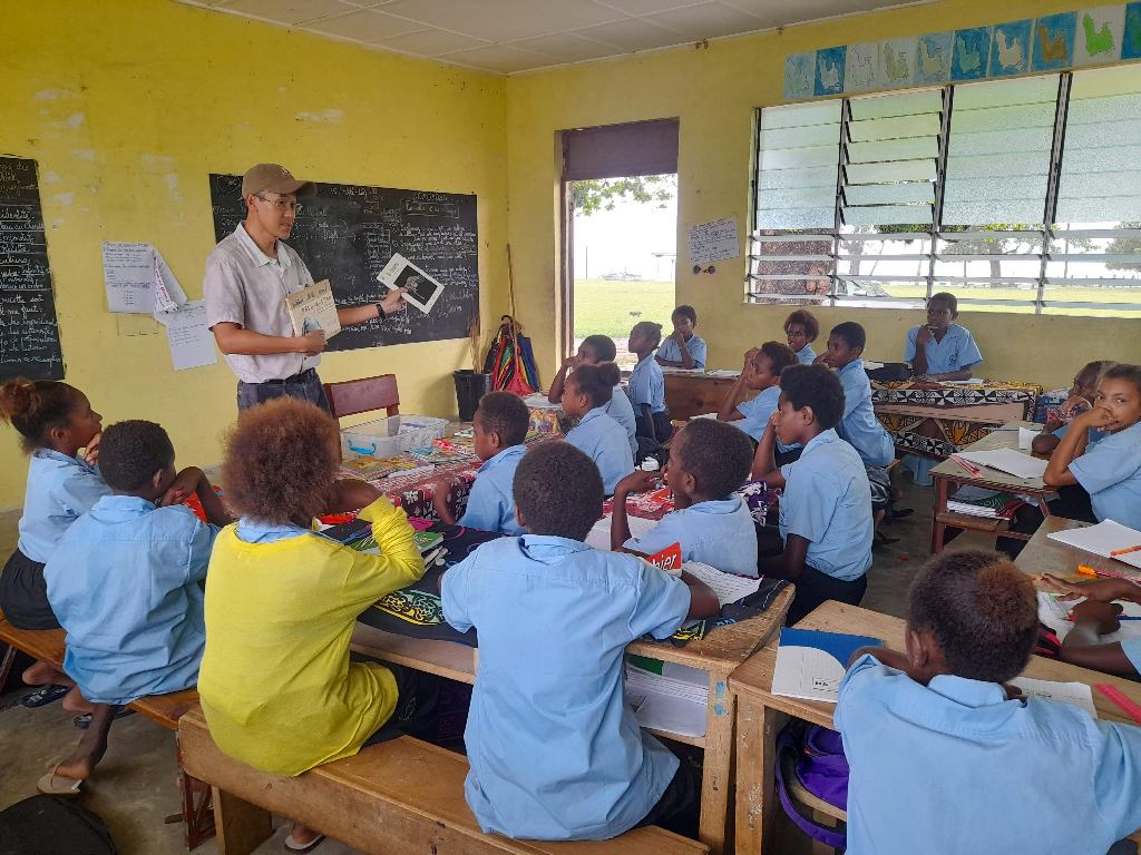 École Vanuatu avec nos missionnaires